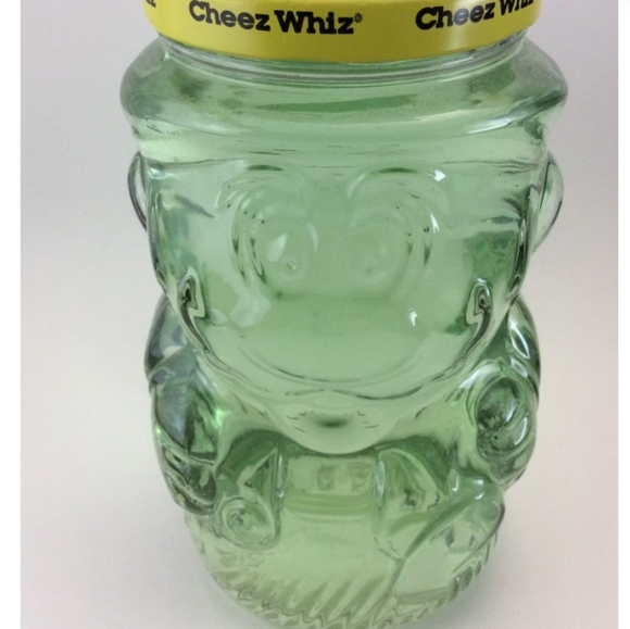 Rare VTG Super Mario Bros. Shaped cheese wiz jar